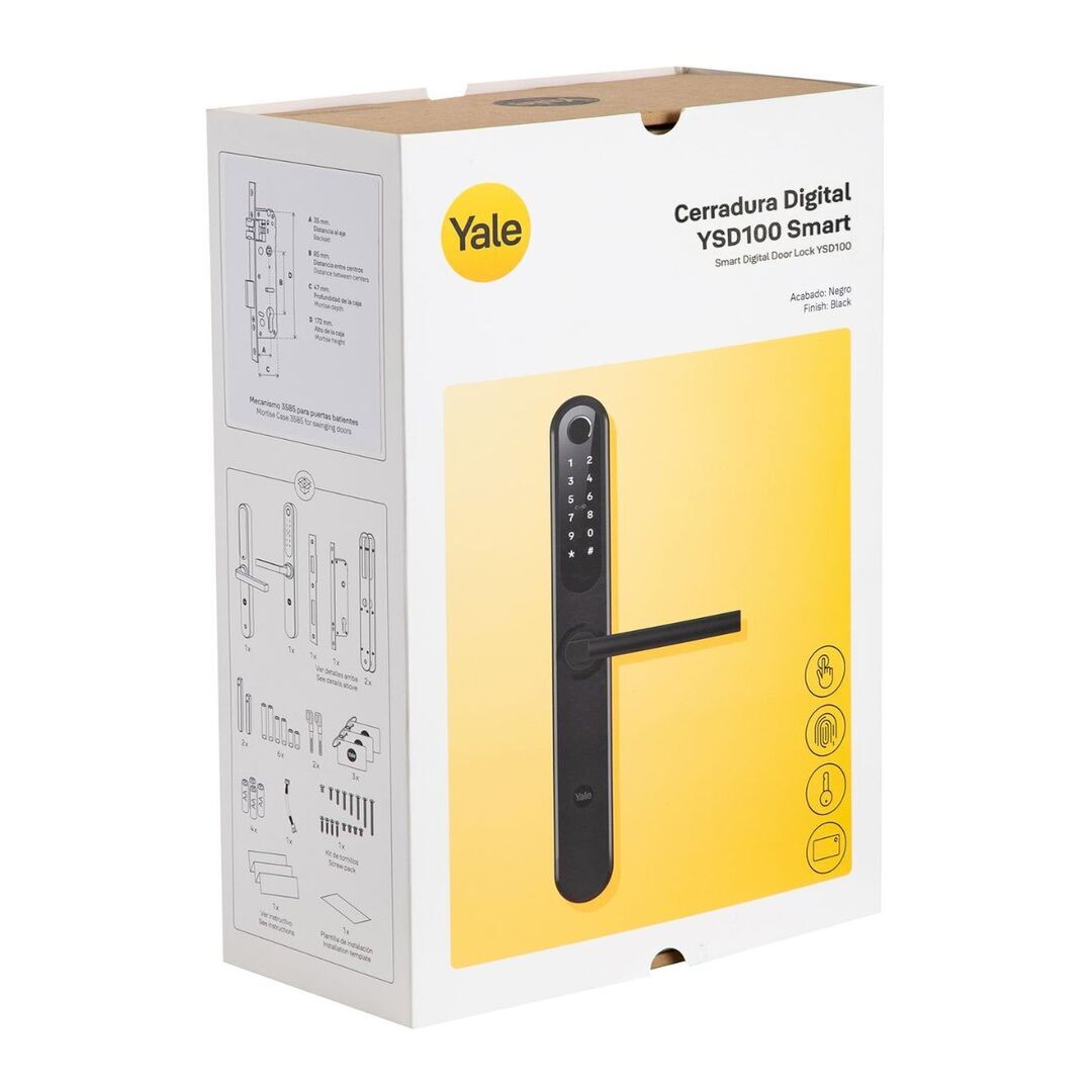 Cerradura Digital Inteligente Yale YSD100 B60 Color Plateado