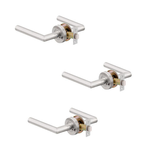 Pack 3 Cerraduras Tubular Toscana Baño Dormitorio