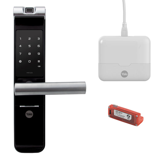 Smart Pack Cerradura Digital Inteligente YMF40A - Apertura Codigos/Huellas + YALE Connect Wifi