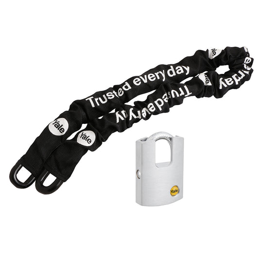 Pack Cadena Seguridad 1,4 mts + Candado Y122 50mm